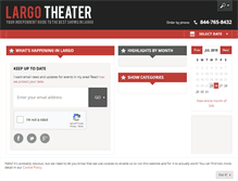 Tablet Screenshot of largotheater.com